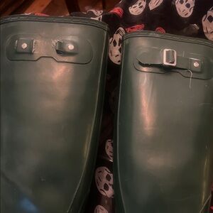 Hunter Green Rain Boots